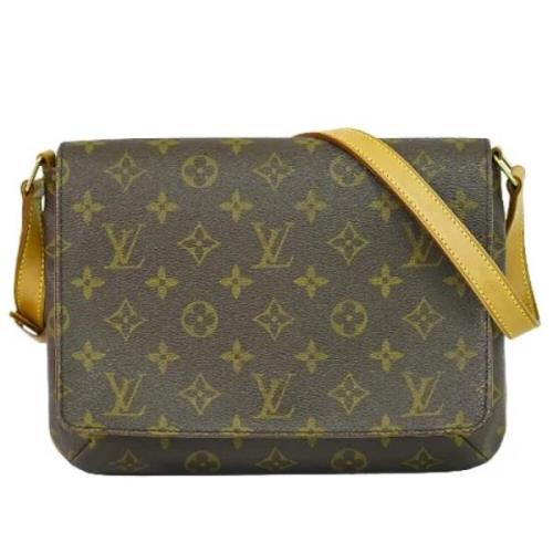 Louis Vuitton Vintage Pre-owned Laeder axelremsvskor Brown, Dam