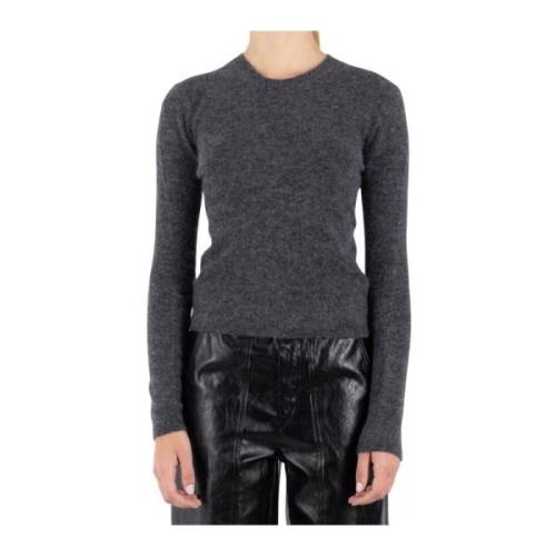 Isabel Marant Étoile Mörkgrå Crewneck Alpacka Blandningströja Gray, Da...