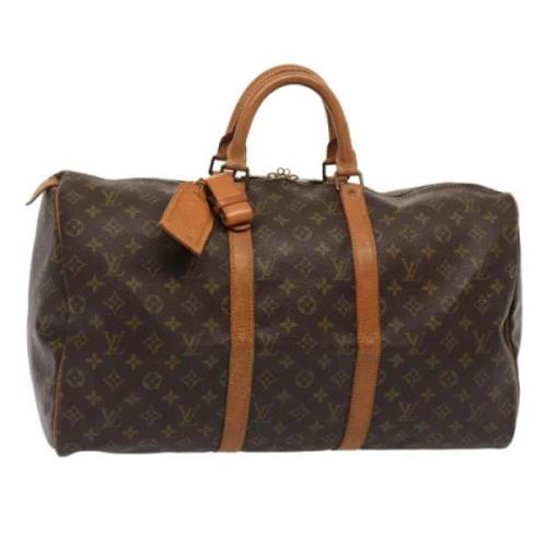 Louis Vuitton Vintage Pre-owned Canvas handvskor Brown, Dam