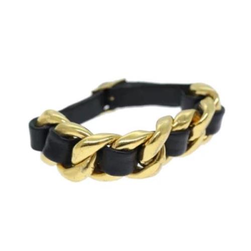 Chanel Vintage Pre-owned Metall armband Yellow, Dam