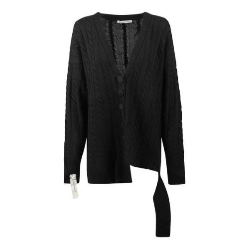 Mar De Margaritas Stilren Stickad Cardigan Tröja Black, Dam