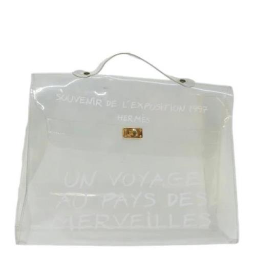 Hermès Vintage Pre-owned Canvas handvskor White, Dam