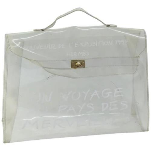 Hermès Vintage Pre-owned Canvas handvskor White, Dam