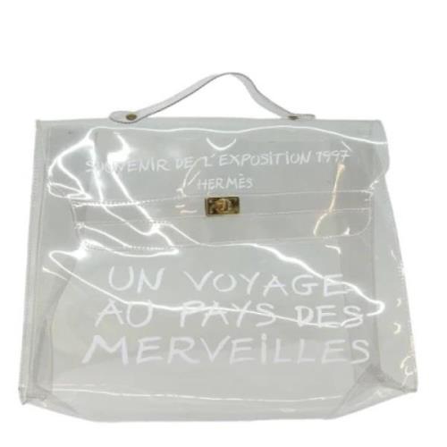 Hermès Vintage Pre-owned Canvas handvskor White, Dam