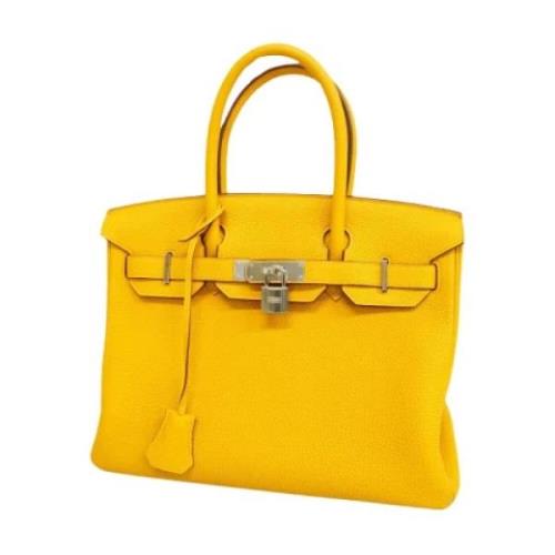 Hermès Vintage Pre-owned Laeder handvskor Yellow, Dam