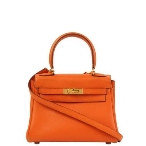 Hermès Vintage Pre-owned Canvas handvskor Orange, Dam