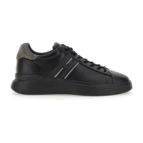 Hogan Svarta Läder Herr Sneakers Black, Herr