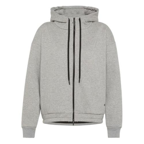 Deha Grå Melange Zip-Through Hoodie för Kvinnor Gray, Dam