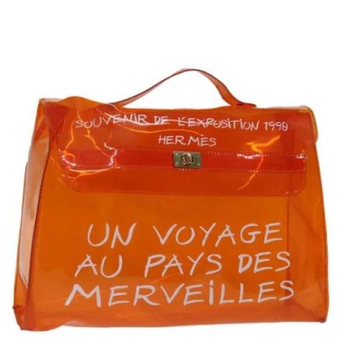 Hermès Vintage Pre-owned Canvas handvskor Orange, Dam