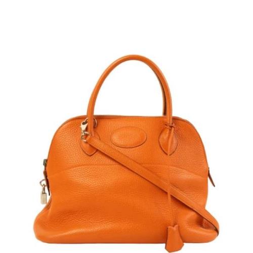 Hermès Vintage Pre-owned Canvas handvskor Orange, Dam