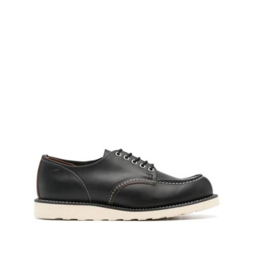 Red Wing Shoes Klassisk Moc Oxford Sko Black, Herr