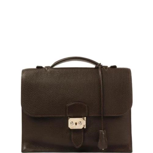 Hermès Vintage Pre-owned Canvas handvskor Brown, Dam