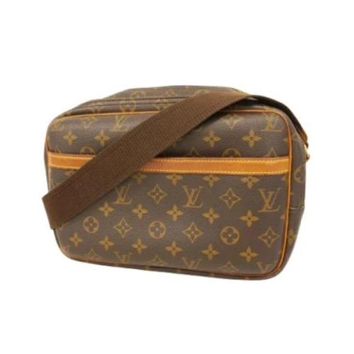 Louis Vuitton Vintage Pre-owned Canvas axelremsvskor Brown, Dam