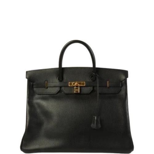 Hermès Vintage Pre-owned Canvas handvskor Black, Dam