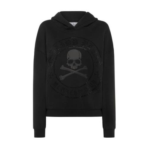 Philipp Plein Unik Damhoodie med Stil Aadcwjb1768Pjo002N02 Black, Dam