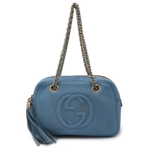 Gucci Vintage Pre-owned Laeder gucci-vskor Blue, Dam