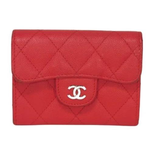 Chanel Vintage Pre-owned Laeder plnbcker Red, Dam