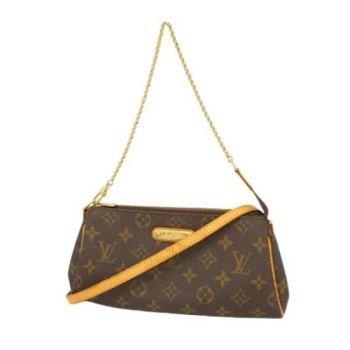 Louis Vuitton Vintage Pre-owned Canvas axelremsvskor Brown, Dam