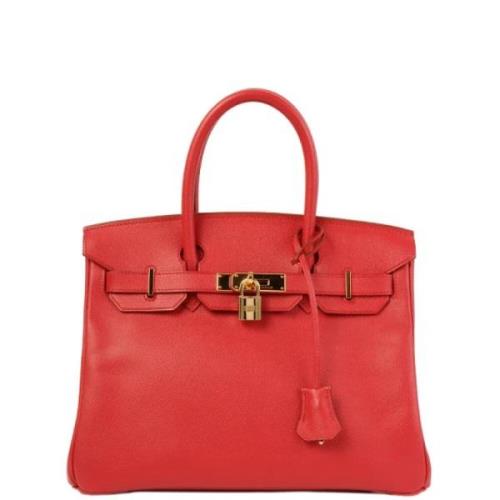 Hermès Vintage Pre-owned Canvas handvskor Red, Dam