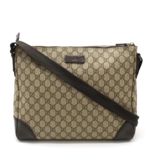 Gucci Vintage Pre-owned Canvas crossbodyvskor Brown, Dam