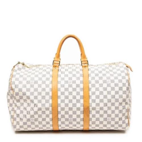 Louis Vuitton Vintage Pre-owned Belagd canvas handvskor White, Dam