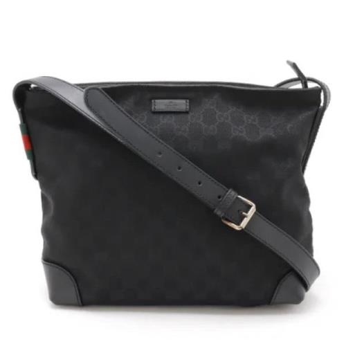 Gucci Vintage Pre-owned Canvas crossbodyvskor Black, Dam