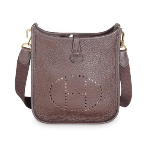 Hermès Vintage Pre-owned Laeder crossbodyvskor Brown, Dam