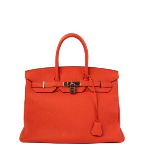 Hermès Vintage Pre-owned Canvas handvskor Red, Dam