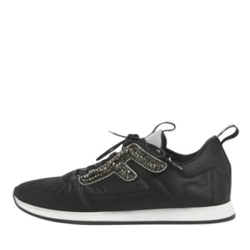 Fendi Vintage Pre-owned Tyg sneakers Black, Dam