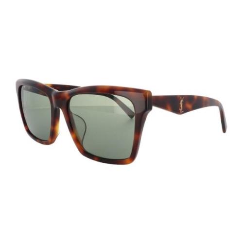 Saint Laurent Snygga SL M104/F Solglasögon Brown, Unisex