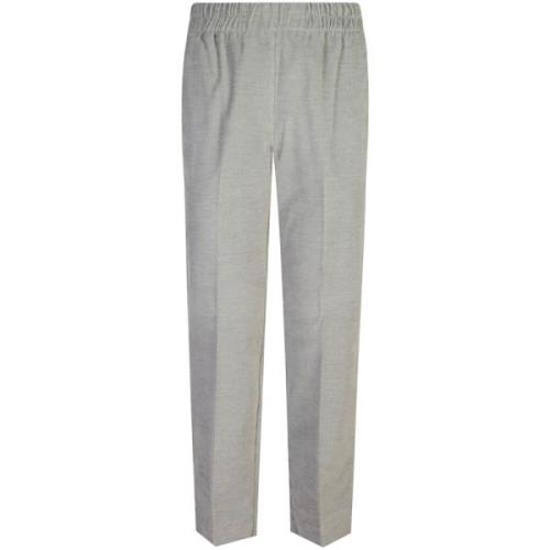 Le Tricot Perugia Slim-Fit Grå Byxor Aw24 Gray, Dam