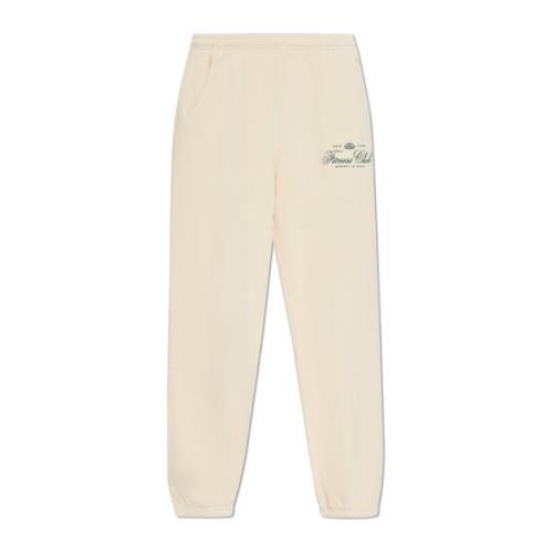 Sporty & Rich Sweatpants från Wall Street-kollektionen Beige, Unisex