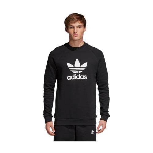 Adidas Trefoil Crew Sweatshirt Black, Herr