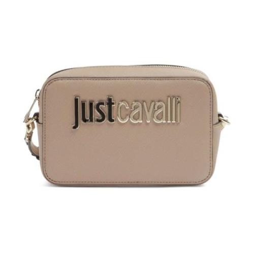 Just Cavalli Gul Axelväska Mångsidigt Modeaccessoar Beige, Dam