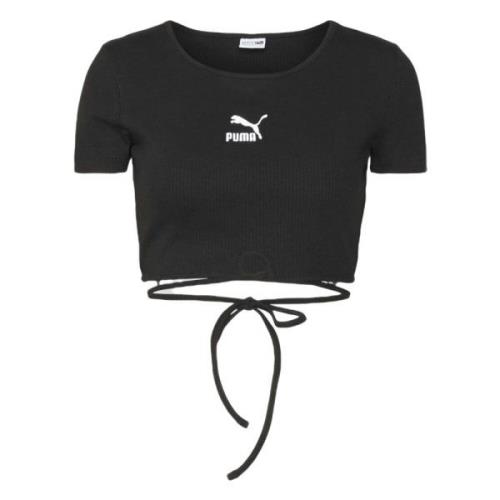 Puma Klassisk Ribbad T-shirt Black, Dam