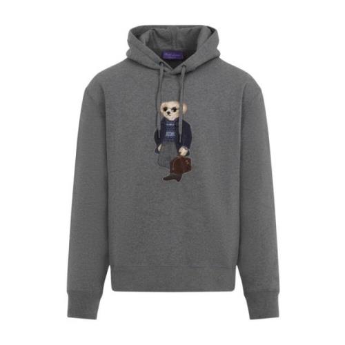 Ralph Lauren Grå Björn Pullover Hoodie Gray, Herr