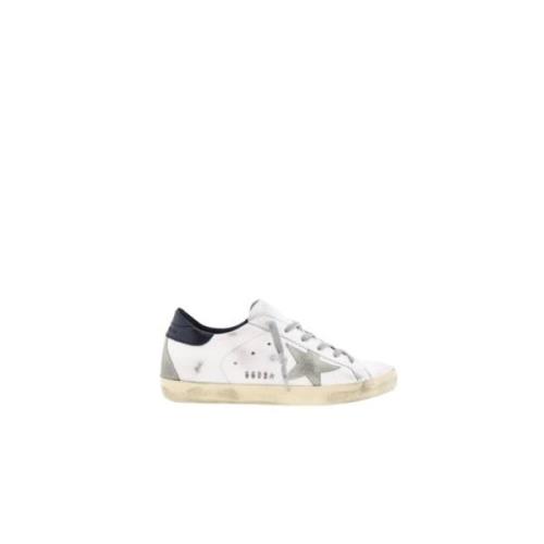 Golden Goose Svart Häl Super-Star Sneakers White, Dam