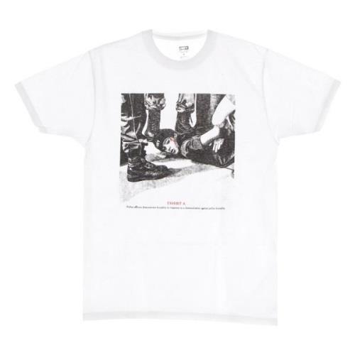 Obey Klassisk Vit T-shirt Hög Kostnad White, Herr