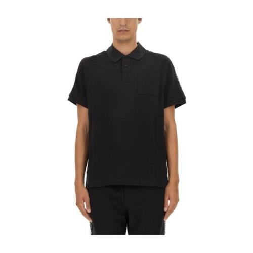 Versace Jeans Couture Bomull Polo Skjorta Regular Fit Black, Herr