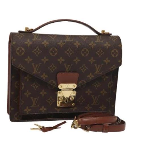 Louis Vuitton Vintage Pre-owned Canvas handvskor Brown, Dam