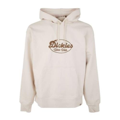 Dickies Broderad logohoodie - Beige Beige, Herr