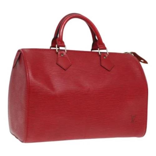 Louis Vuitton Vintage Pre-owned Laeder handvskor Red, Dam