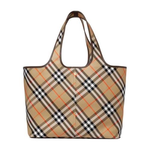 Burberry Vintage Check Toteväska Beige, Dam