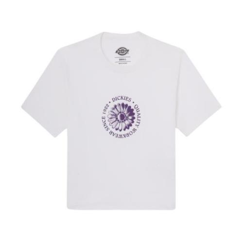 Dickies Blommigt Tryck Trädgård T-shirt Kvinnor White, Dam