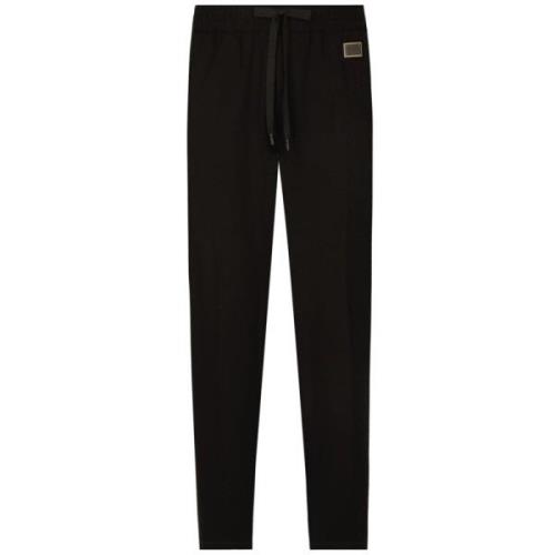 Dolce & Gabbana Svarta Sweatpants 'Pantalone' för Män Black, Herr