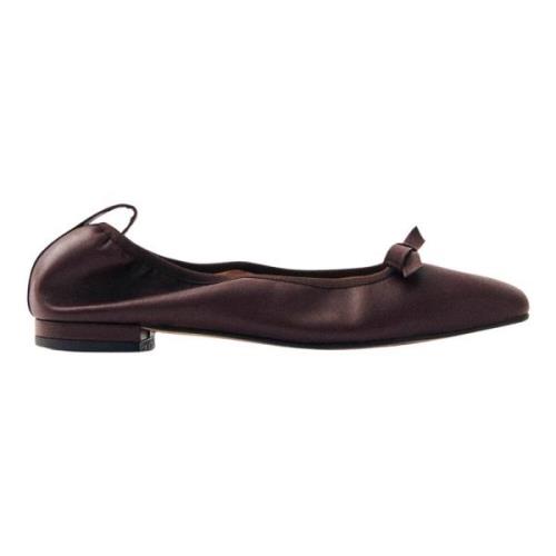 Alohas Freya Brun Läder Ballet Flats Brown, Dam