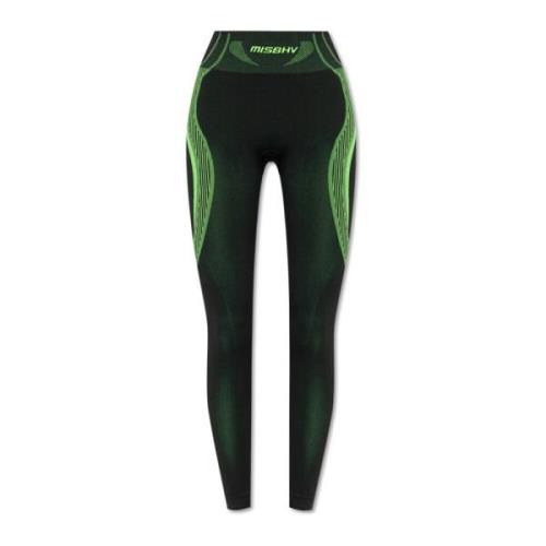 Misbhv Leggings med Logo Green, Dam