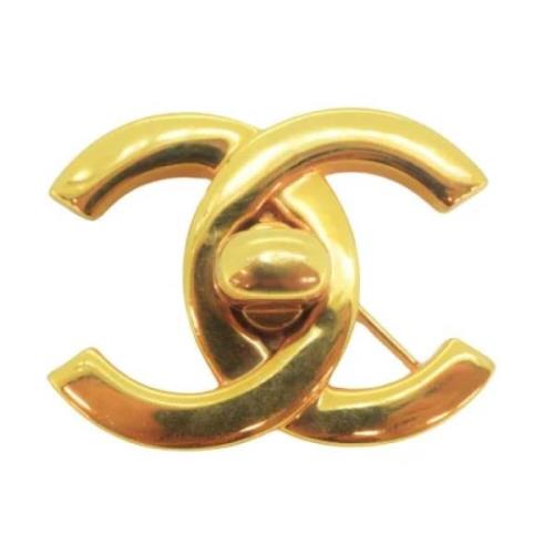 Chanel Vintage Pre-owned Metall chanel-smycken Yellow, Dam