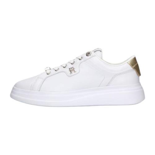 Tommy Hilfiger Vita Låga Sneakers Pointy Court Hardware White, Dam