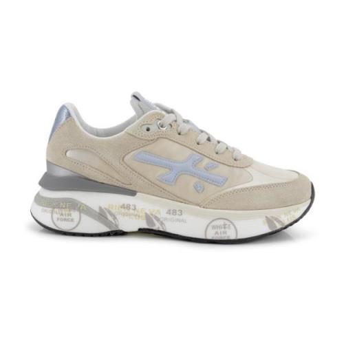 Premiata Vita platta skor med infälld design Beige, Dam